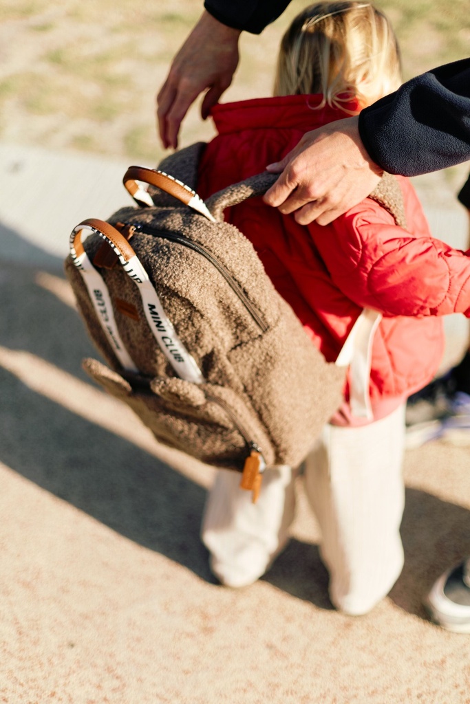 Childhome | Rugzak Mini Club Signature Teddy Zacht Bruin