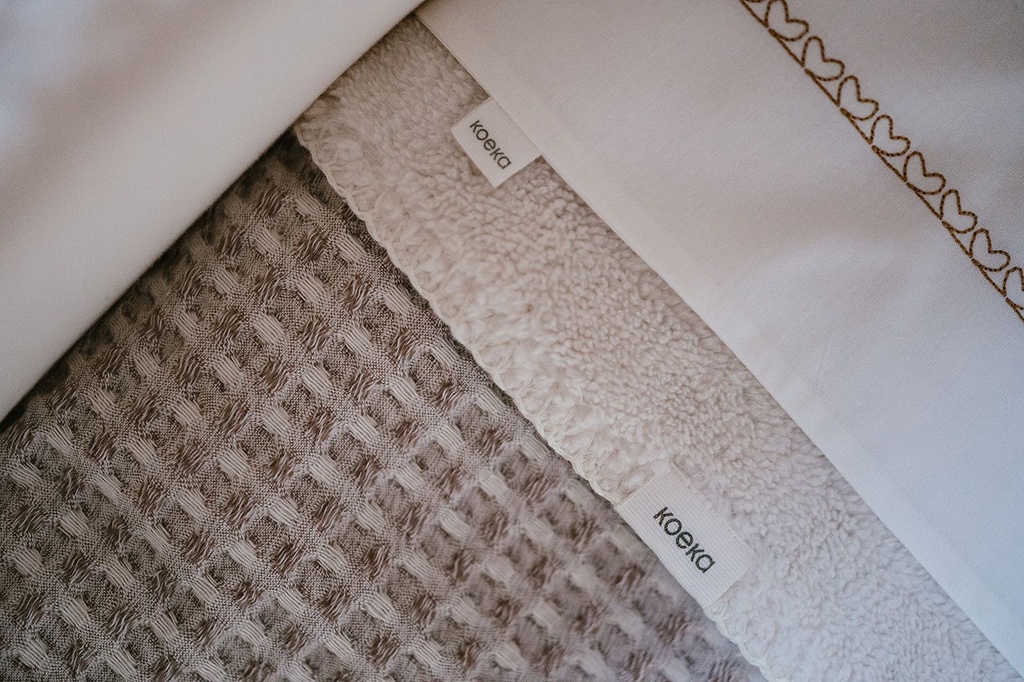 Koeka | Deken Ledikant Wafel/Teddy Oslo Crumble 100x150cm
