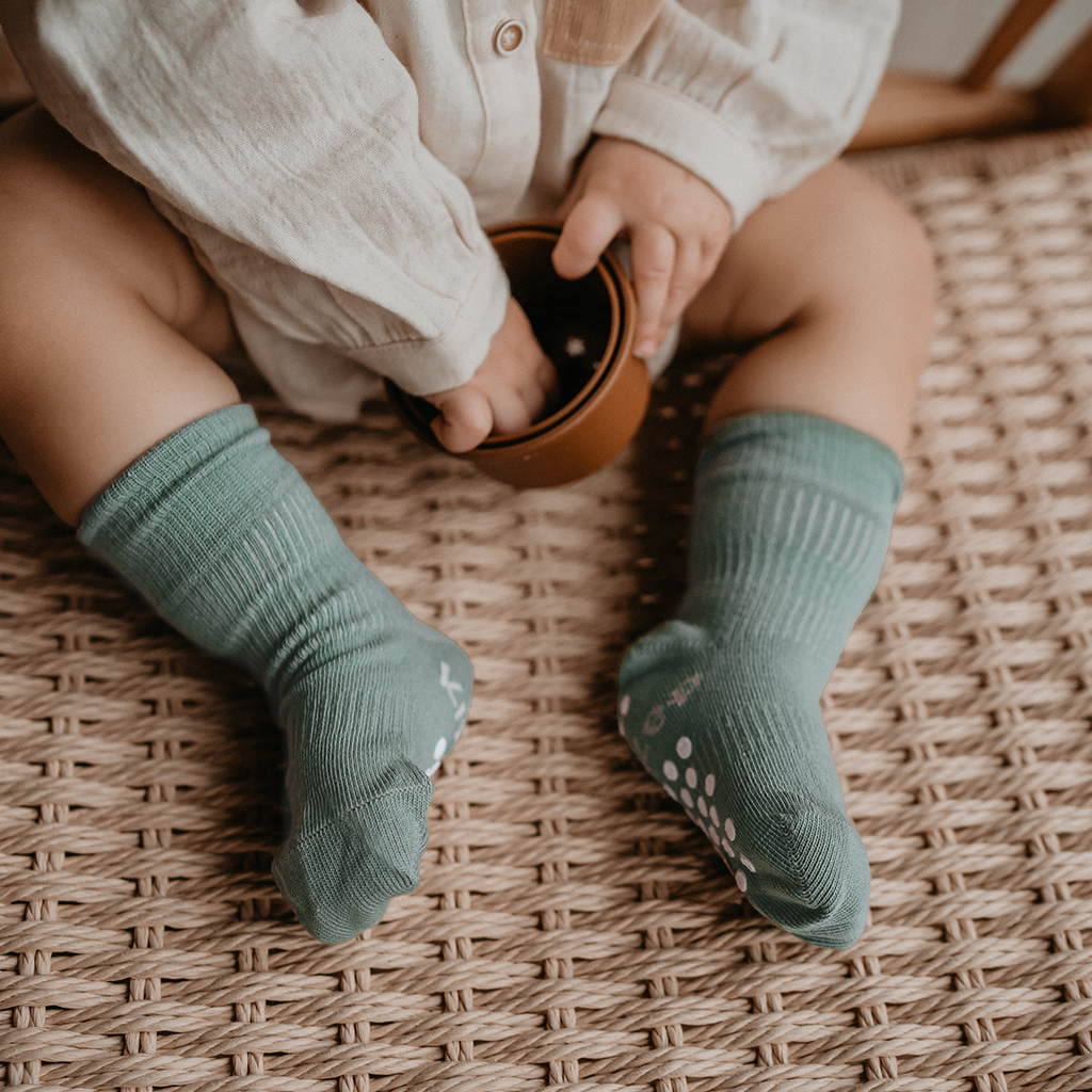 Kipkep | Kousen Stay On Antislip Pale Green