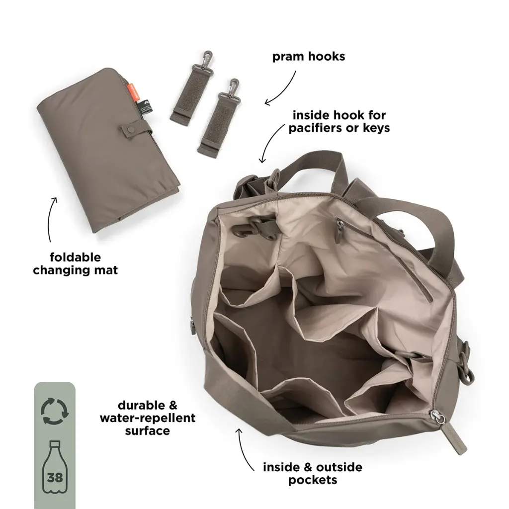 Done by Deer | Verzorgingstas Changing Backpack Taupe