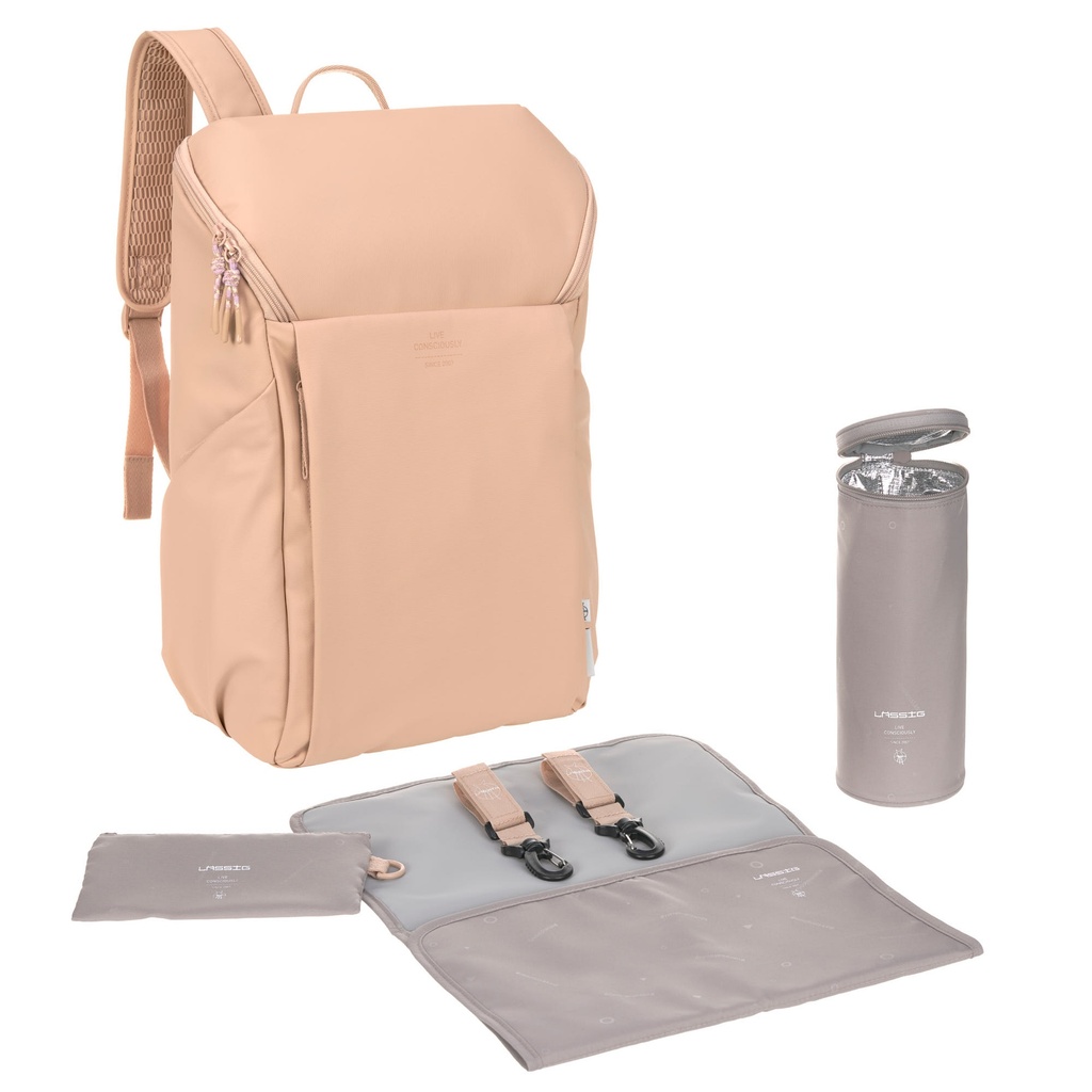 Laessig | Verzorgingstas Slender Up Backpack camel