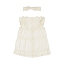 Dirkje | Jurk Girls So Sweet + Haarband Off White