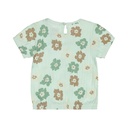 Dirkje | T-shirt Girls Flower Power Light Aqua