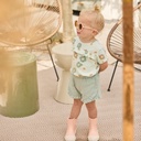 Dirkje | T-shirt Girls Flower Power Light Aqua