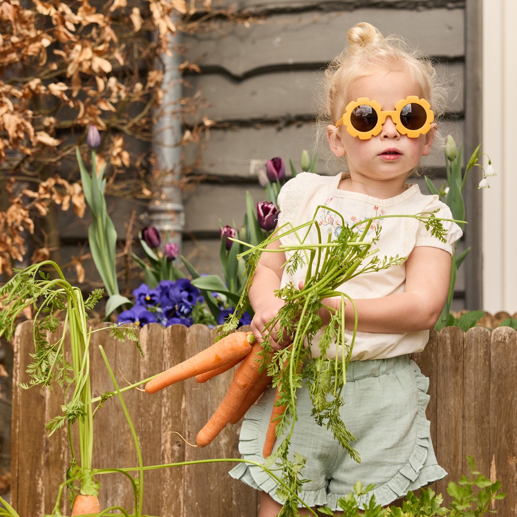 Dirkje | Short Girls Flower Power Aqua Green