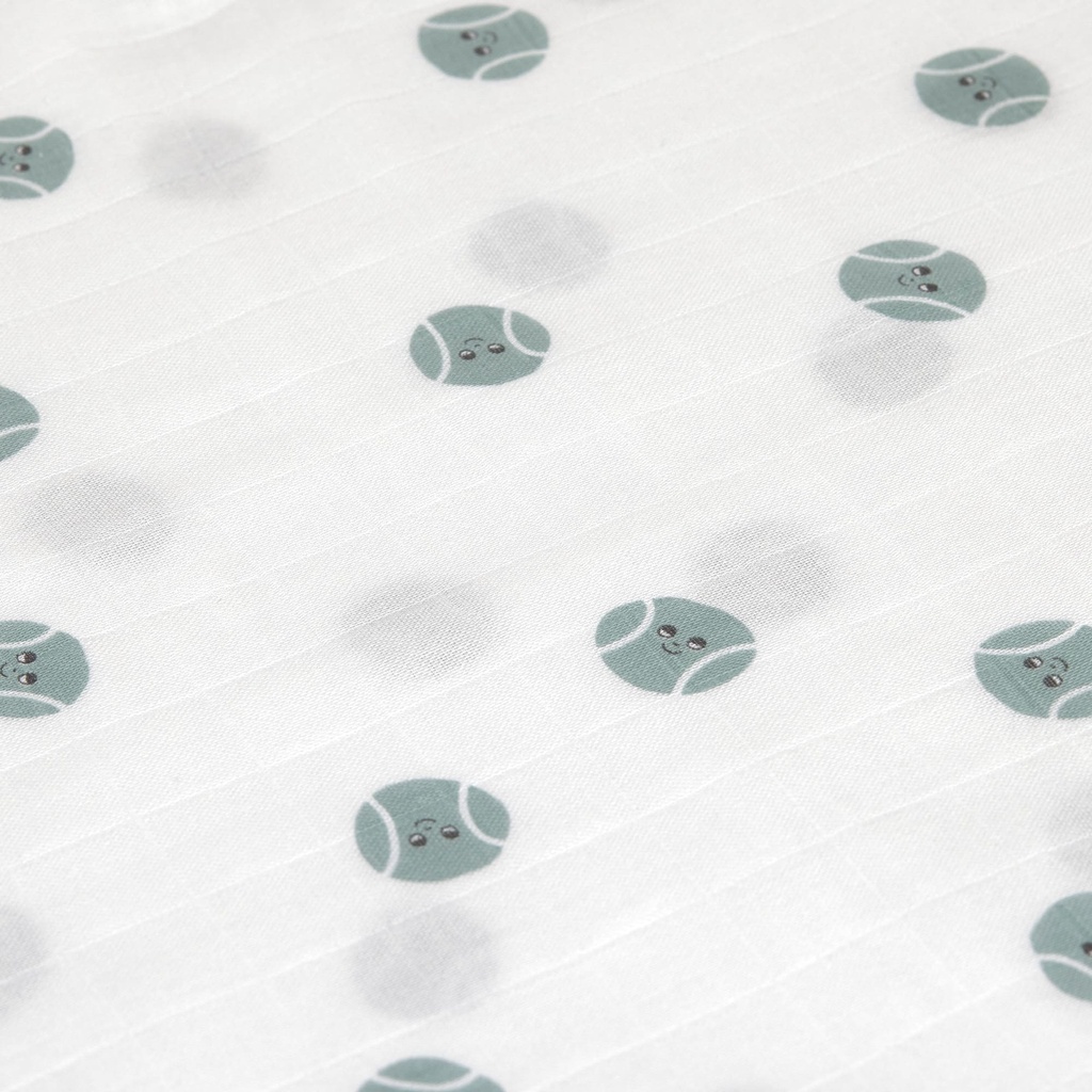 Laessig | Tetra Doek Swaddle Burp Tiny Team Pale Blue 80x80cm 3-pack