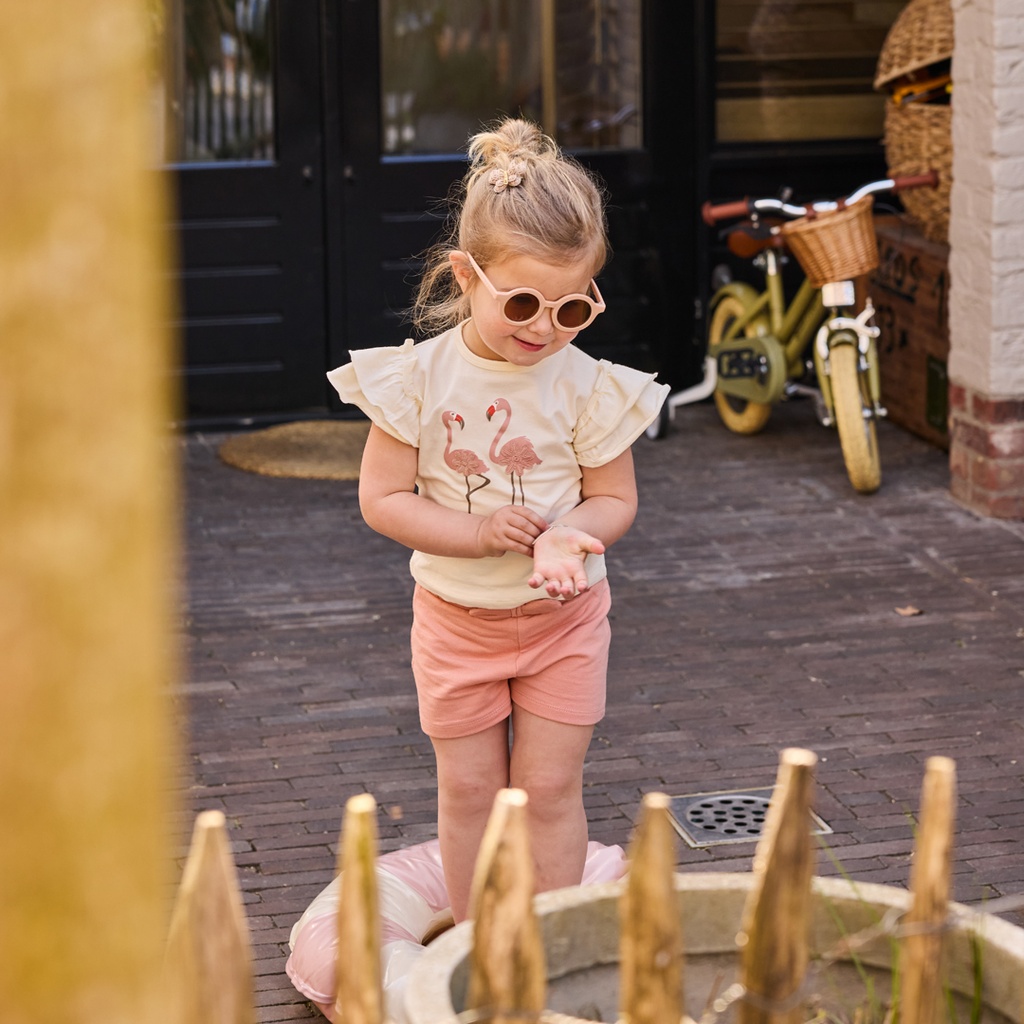 Dirkje | Outfit Girls Ladybug Off White 2-delig