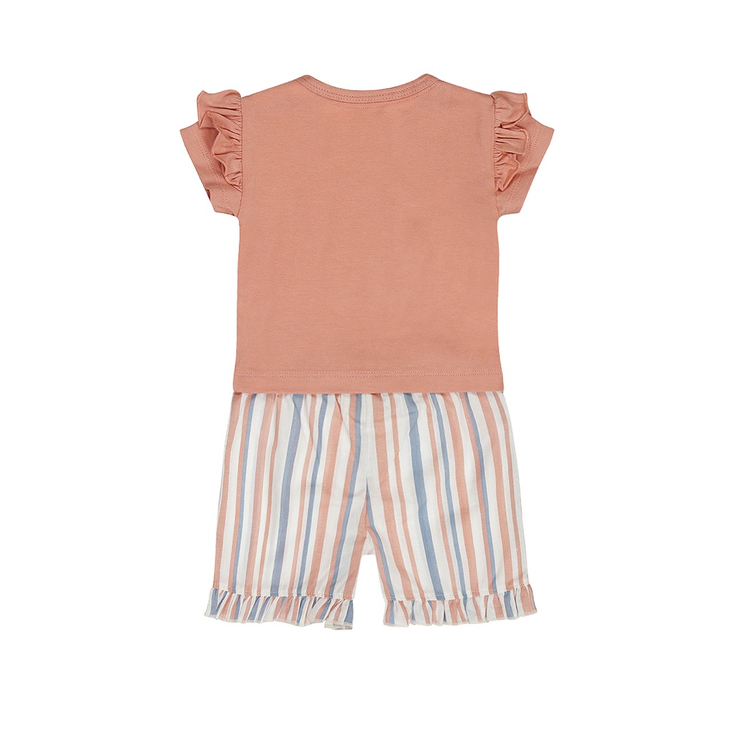 Dirkje | Outfit Girls Ladybug Light Pink 2-delig