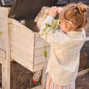 Dirkje | Jas Girls Ladybug Off White