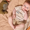 Dirkje | Outfit Boys Safari Trip Off White 2-delig