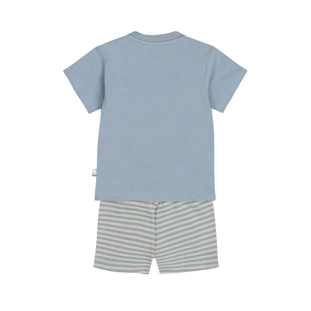 Dirkje | Outfit Boys Safari Trip Blue 2-delig