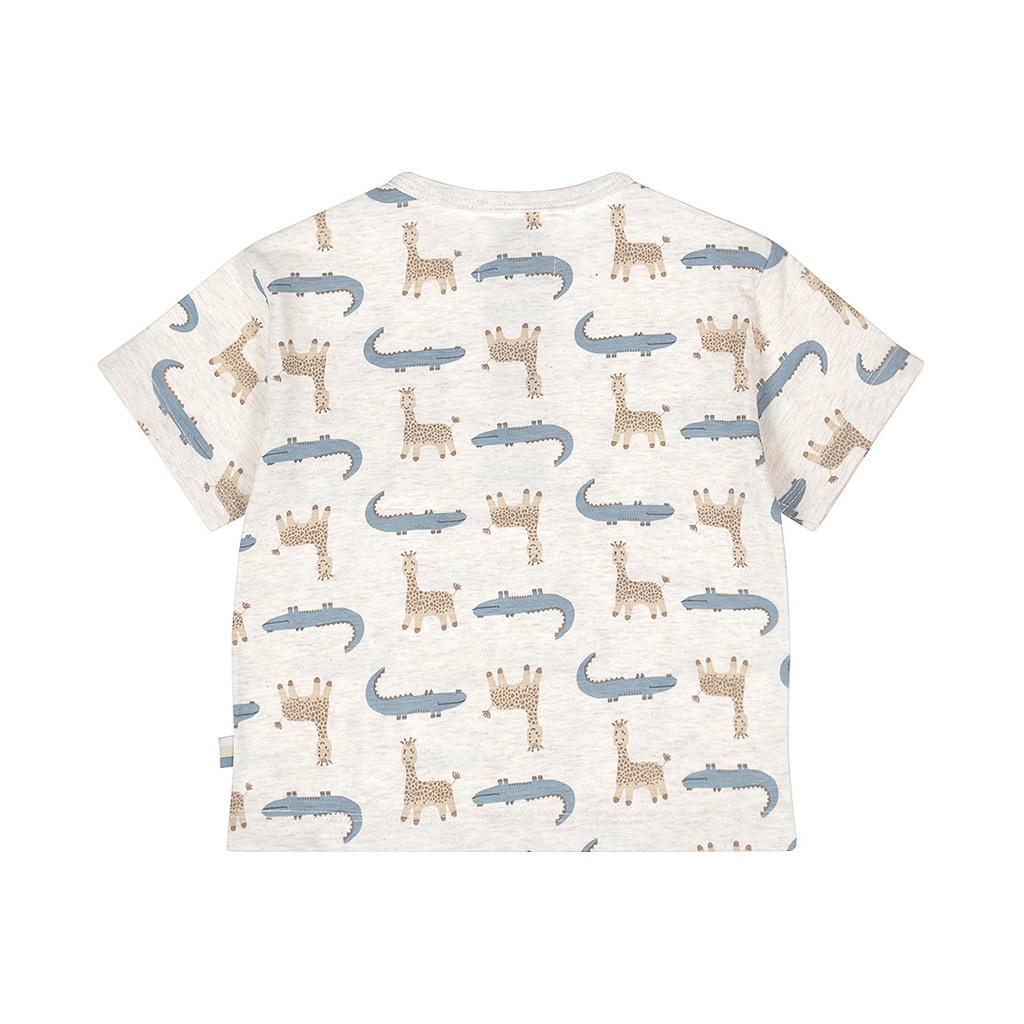 Dirkje | T-shirt Boys Safari Trip Off White