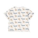 Dirkje | T-shirt Boys Safari Trip Off White