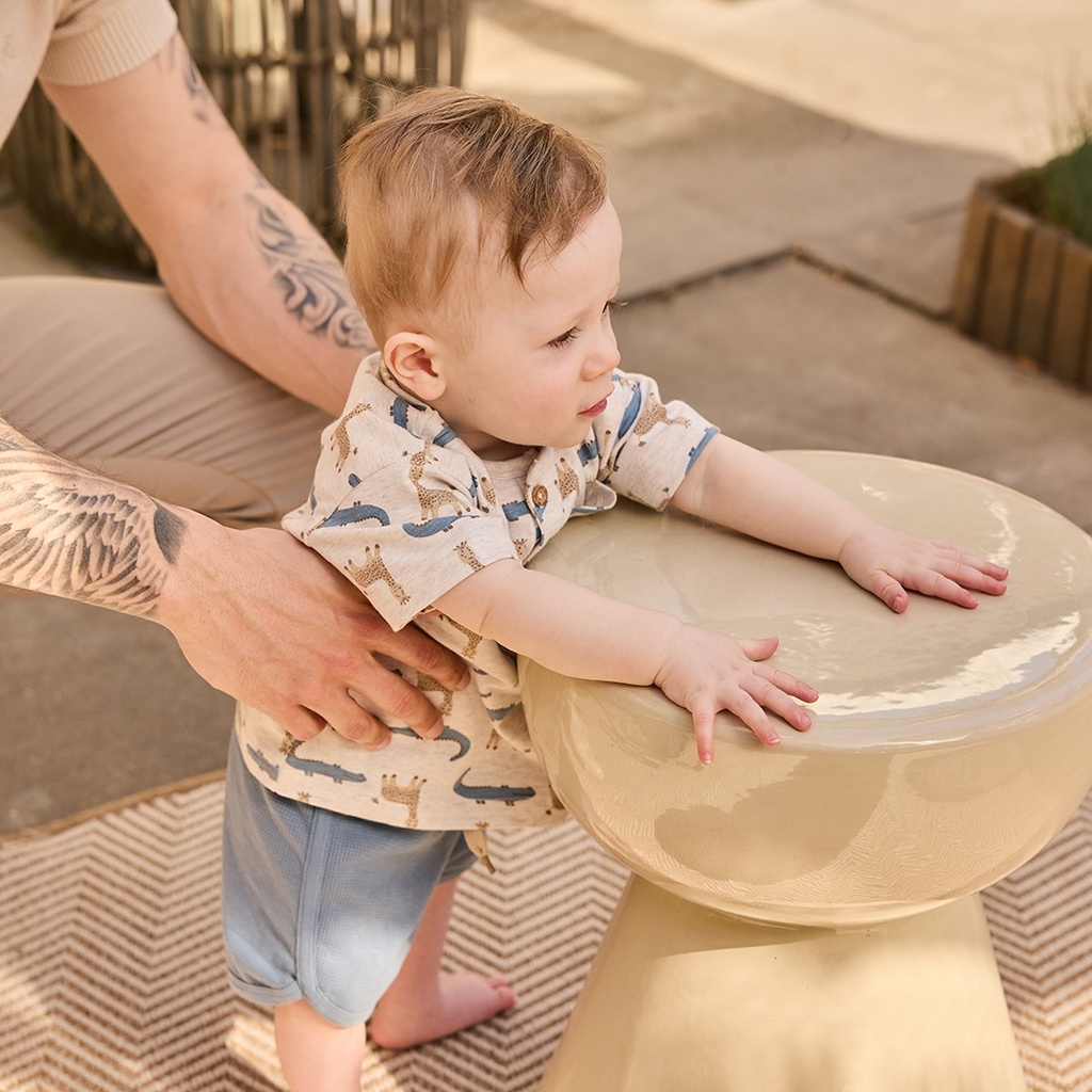 Dirkje | T-shirt Boys Safari Trip Off White