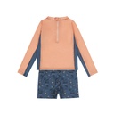Dirkje | Outfit Boys Rock Zwemshirt/Zwemshort Coral