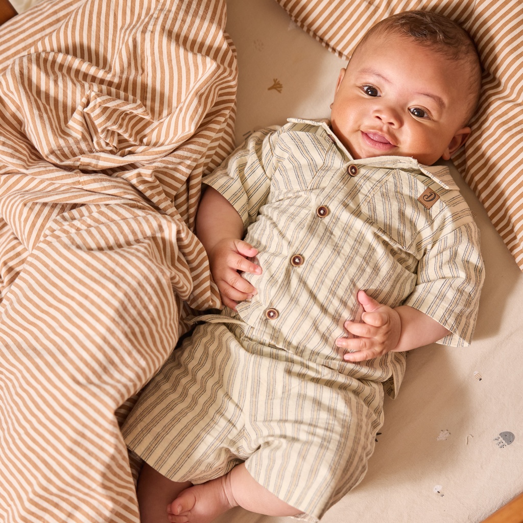 Dirkje | Outfit Boys Paradise Off white 2-delig 