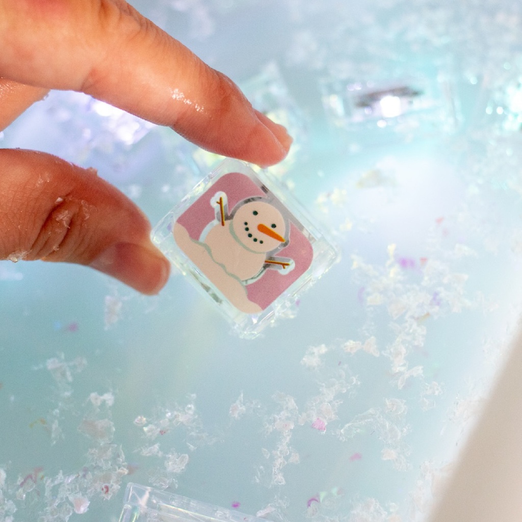 Glo Pals | Badspeelgoed Light Up Cubes Winter 6-pack