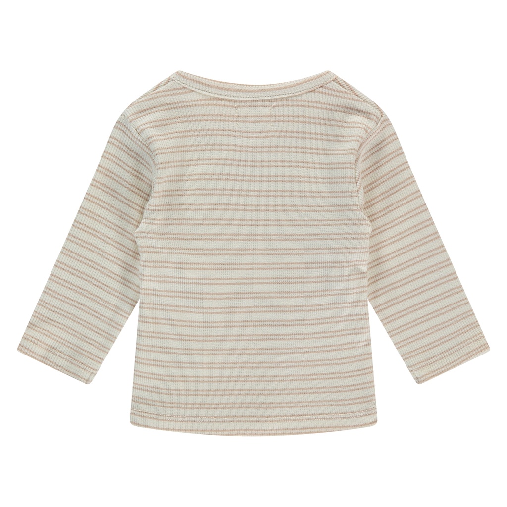 A Tiny Story | T-shirt Uni Overslag Longsleeve Nougat