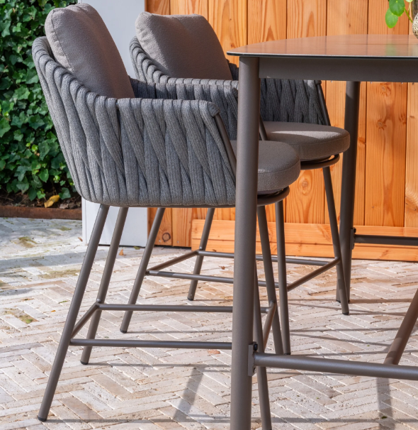 4SO | Tuinstoel Cannes High Dining Chair Terre met 2 Kussens