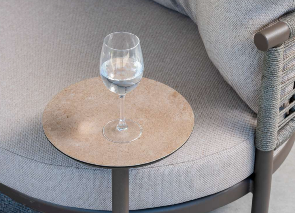 4SO | Tuintafel Vic Support Table Latte Ceramic Print 30x50 