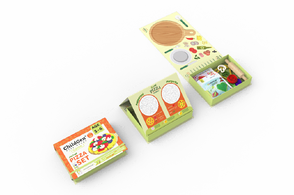 Childgen | Boetseerklei Play Dough Pizza Set