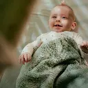 Little Dutch | Deken Ledikant Pure Sage Gebreid 110x140cm