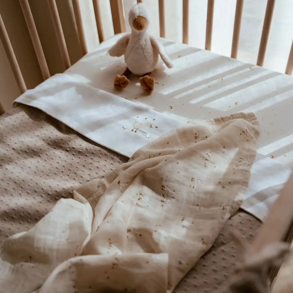 Little Dutch | Deken Ledikant Pure Soft Beige Gebreid 110x140cm