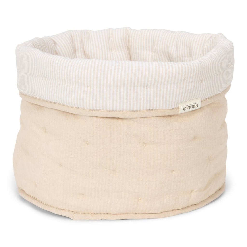 Little Dutch | Verzorgingsmandje Pure Soft Beige Stripe