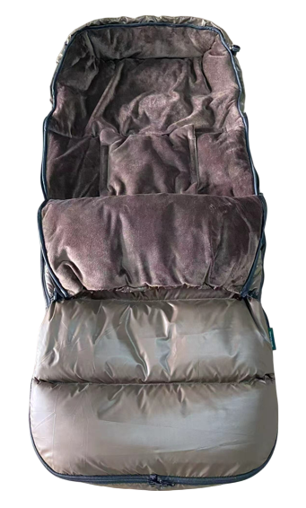 Kong.Walther | Voetenzak vr Wandelwagen Puffer Chocolate Brown