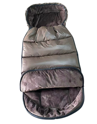 Kong.Walther | Voetenzak vr Wandelwagen Puffer Chocolate Brown