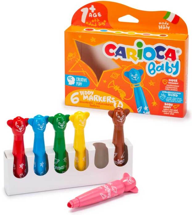 Carioca | Stift Baby Afwasbare Inkt 6-pack