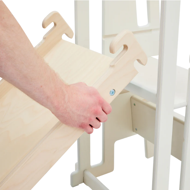 Tuki | Glijbaan/Krijtbord vr Leertoren Naturel/Zwart