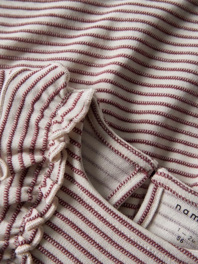 Name it | Jurk Girls Nbfbripa Longsleeve Oxblood Red