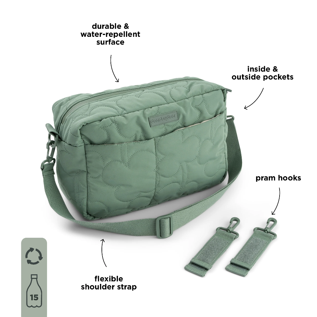 Done by Deer | Verzorgingstas Quilted Stroller Bag Groen 