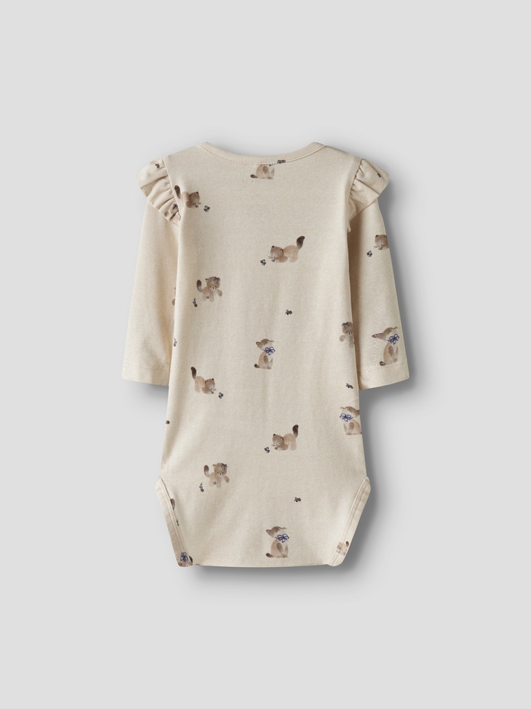 Name it | Body Girls Nbftanny Longsleeve Peyote Melange