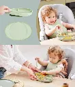 Babymoov | Plat Bord Antislip met Vakverdeling Siliconen Groen