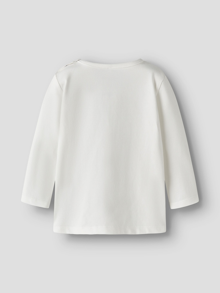 Name it | T-shirt Boys Nbmbent Longsleeve Cloud Dancer