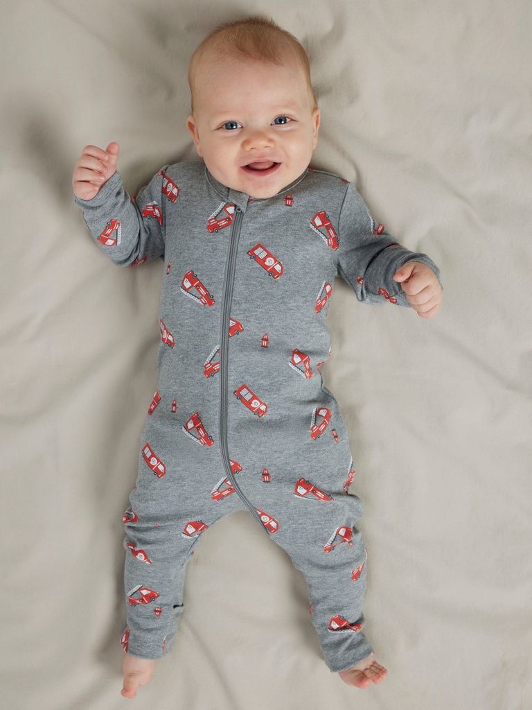 Name it | Kruippak Boys Firetruck Shadow/Aluminum