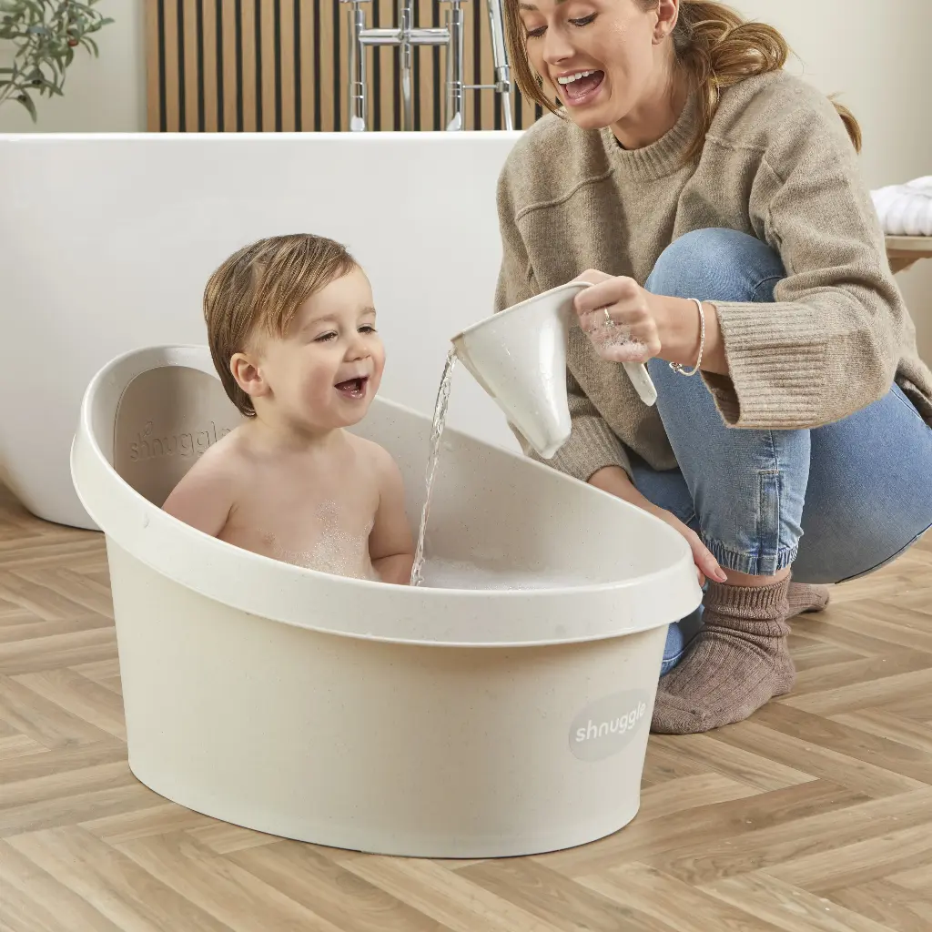 Shnuggle | Bad/Bademmer Shnuggle Bath Toddler Eco Cookies & Cream
