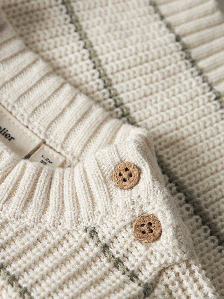 Lil'Atelier | Pull Boys Nbmemlen Stripes Coconut Milk