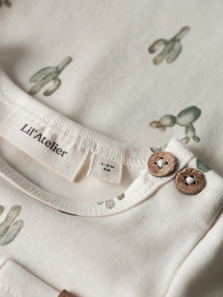 Lil'Atelier | Body Boys Nbmlayo Cactus Longsleeve Coconut Milk