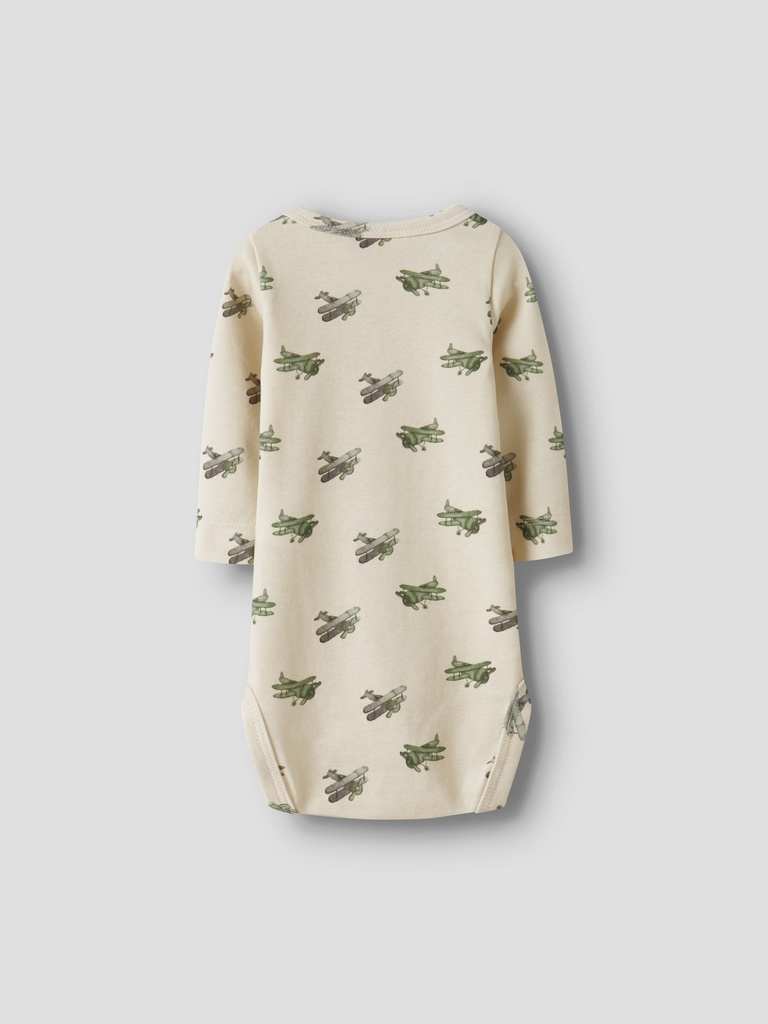 Lil'Atelier | Body Boys Nbmlayo Airplane Longsleeve Coconut Milk 