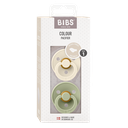 Bibs | Fopspeen T1 Latex Anatomisch Sage/Ivory 0-6m 2-Pack