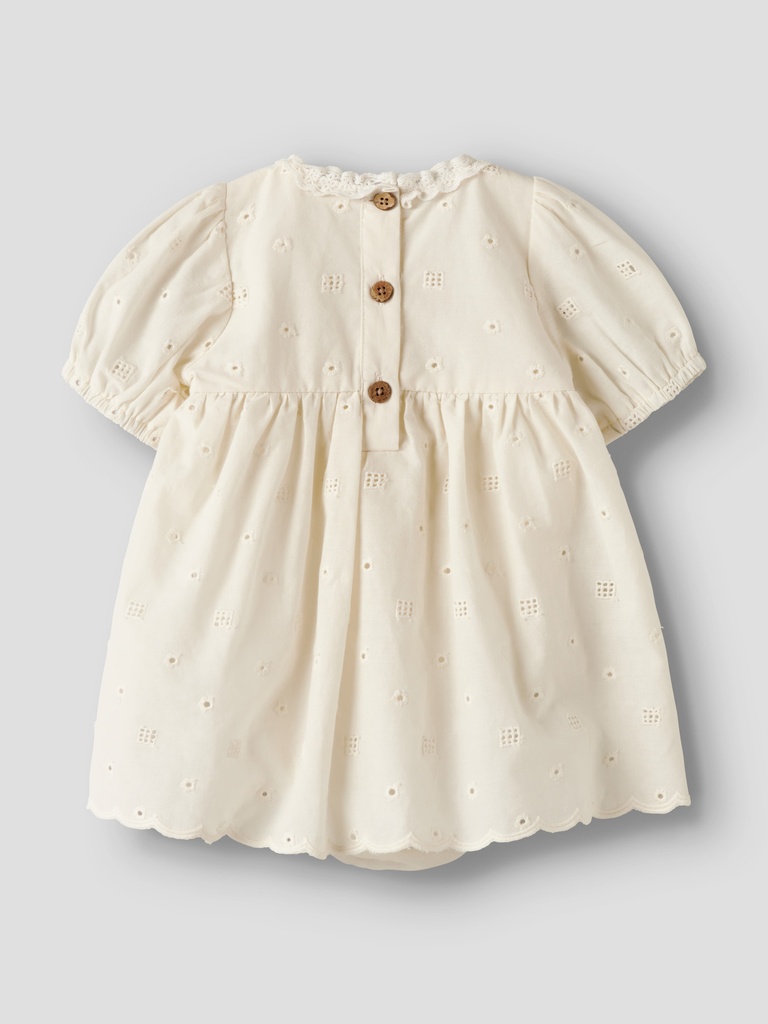 Lil'Atelier | Jurk Girls Nbfflores Coconut Milk