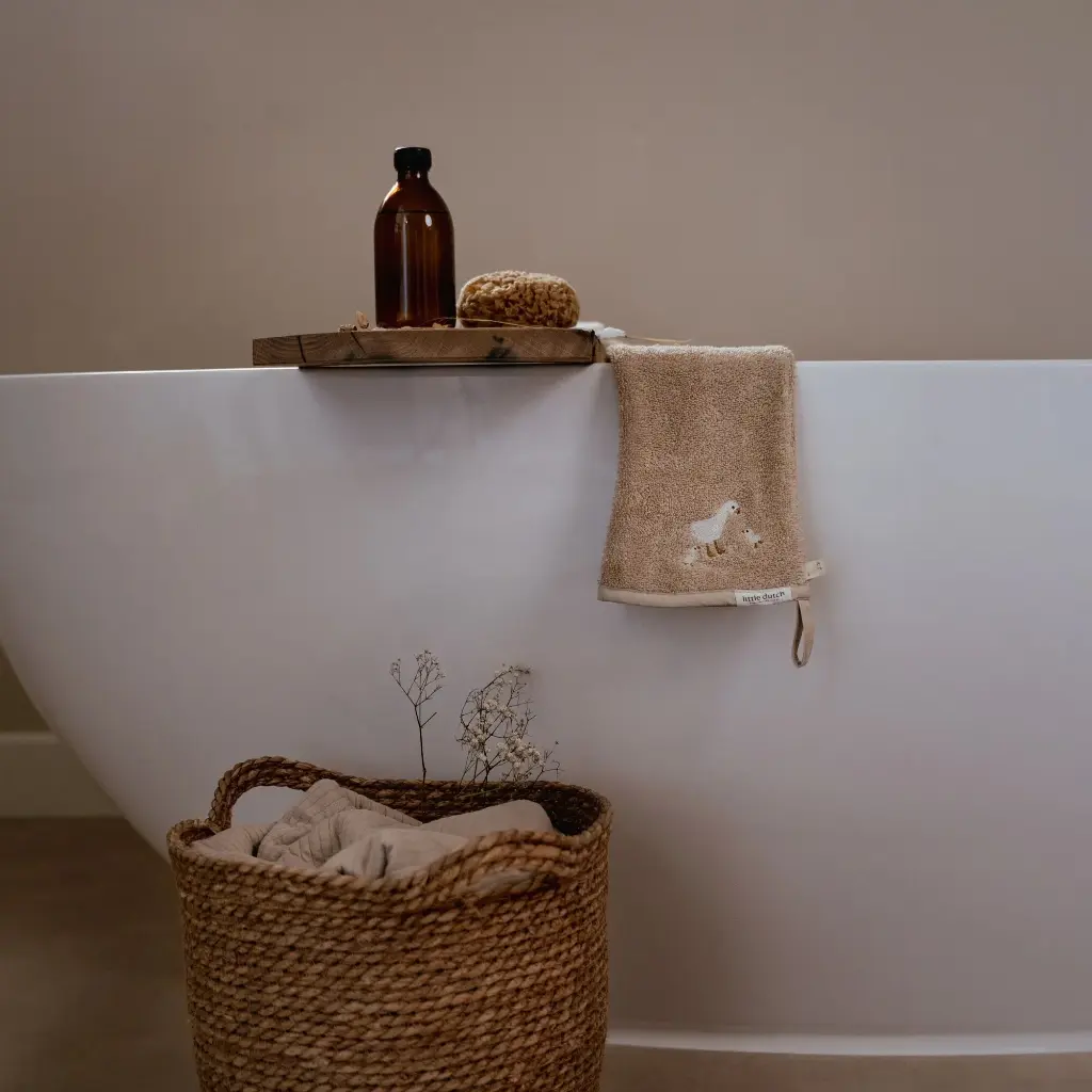 Little Dutch | Washandje Little Goose Lang Beige