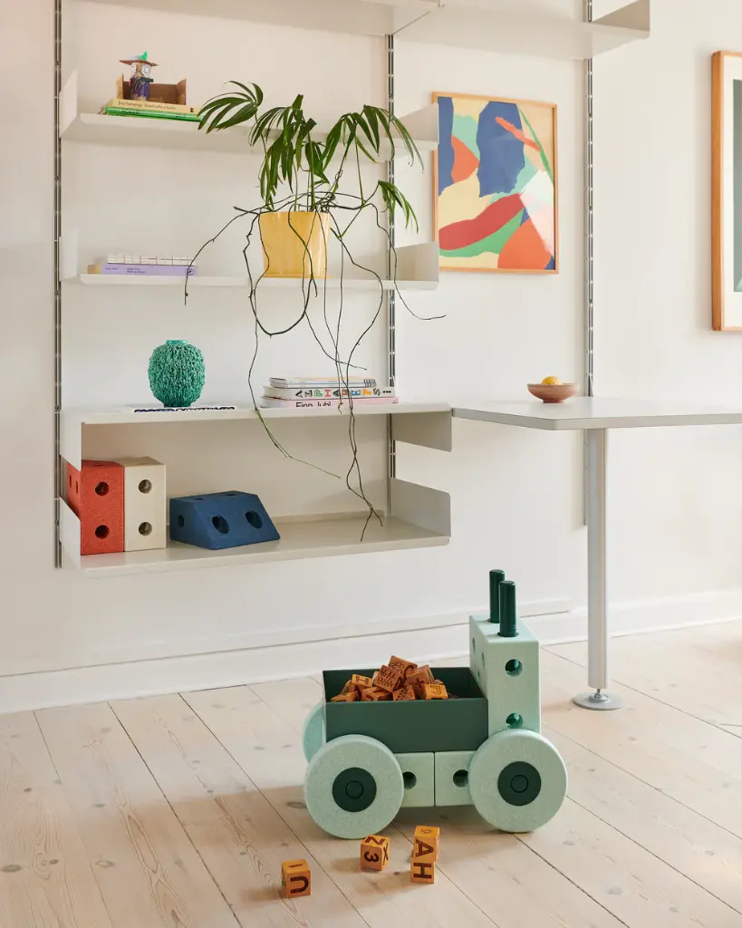 Modu | Blokken Activity Toy 3in1 Baby Walker Ocean Mint/Forest Green 