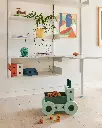 Modu | Blokken Activity Toy 3in1 Baby Walker Ocean Mint/Forest Green 