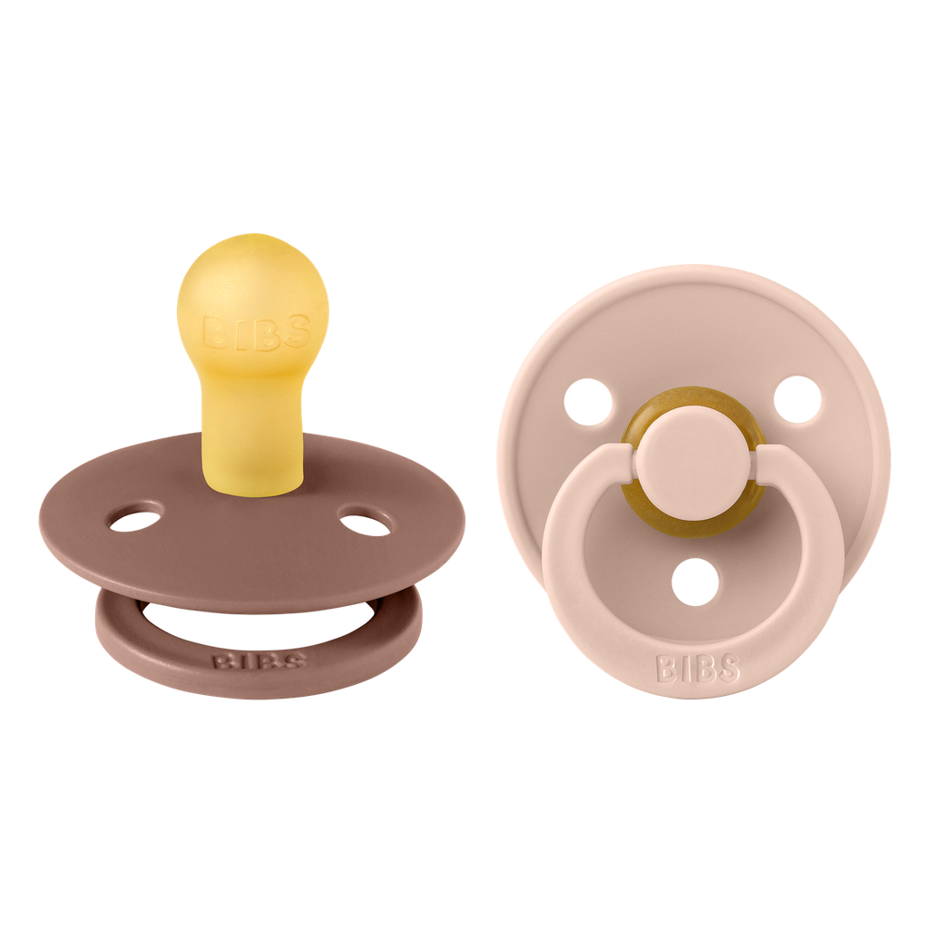 Bibs | Fopspeen T1 Latex Rond Woodchuck/Blush 0-6m 2-Pack