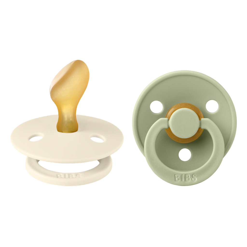 Bibs | Fopspeen T2 Latex Anatomisch Ivory/Sage 6-18m 2-Pack