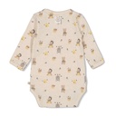 Feetje | Body Uni Overslag Longsleeve Honey Bear Off White Melange